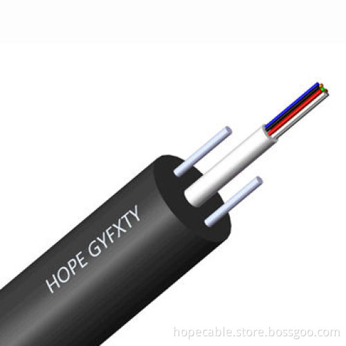 2~12 Cores Single/Multimode G652D 50/125 62.5/125 GYFXTY Non-metal Central Loose Tube Outdoor Cable